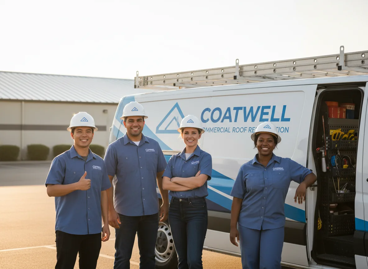 Commercial roof coating company in Creston, IL